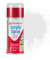 AD6034 Humbrol Number 34 150 ml acrylic paint matt white aerosol